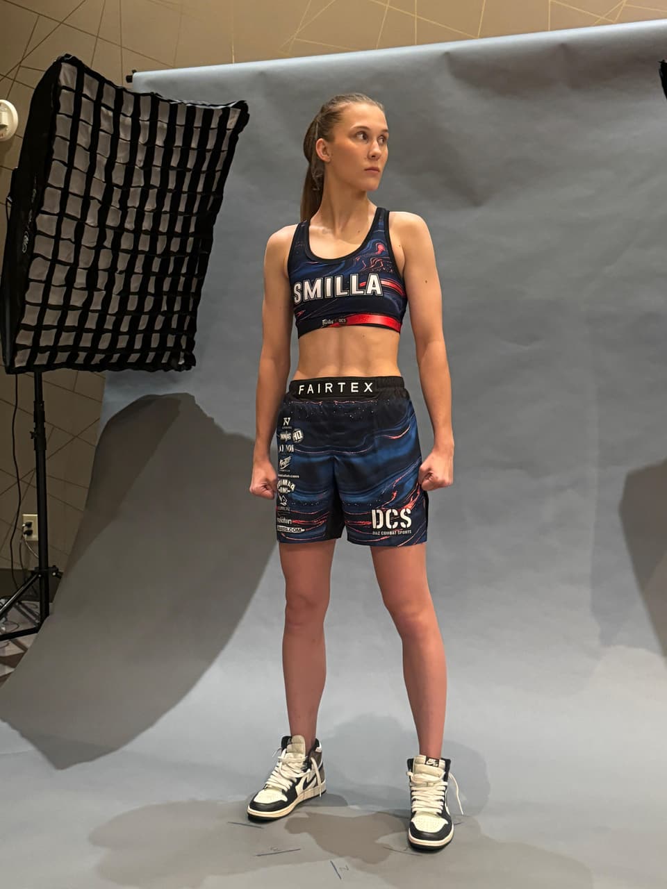 Smilla Sundell in the studio, off the mat